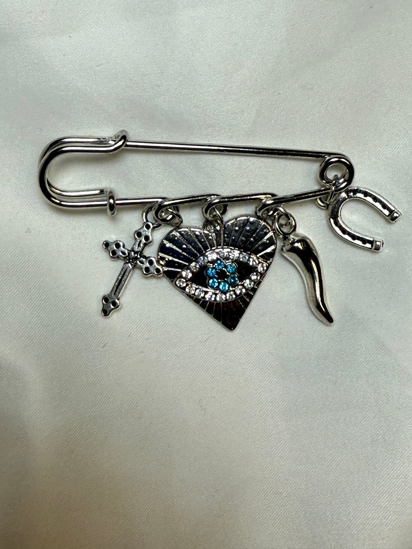 Heart evil eye luck & protection