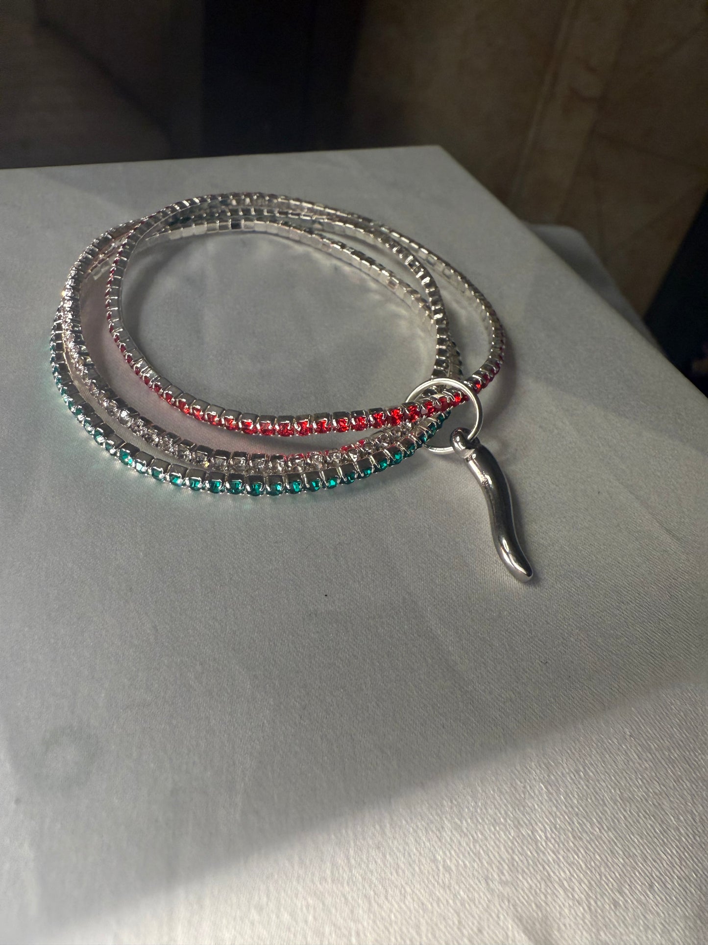 Italian silver horn mini stack