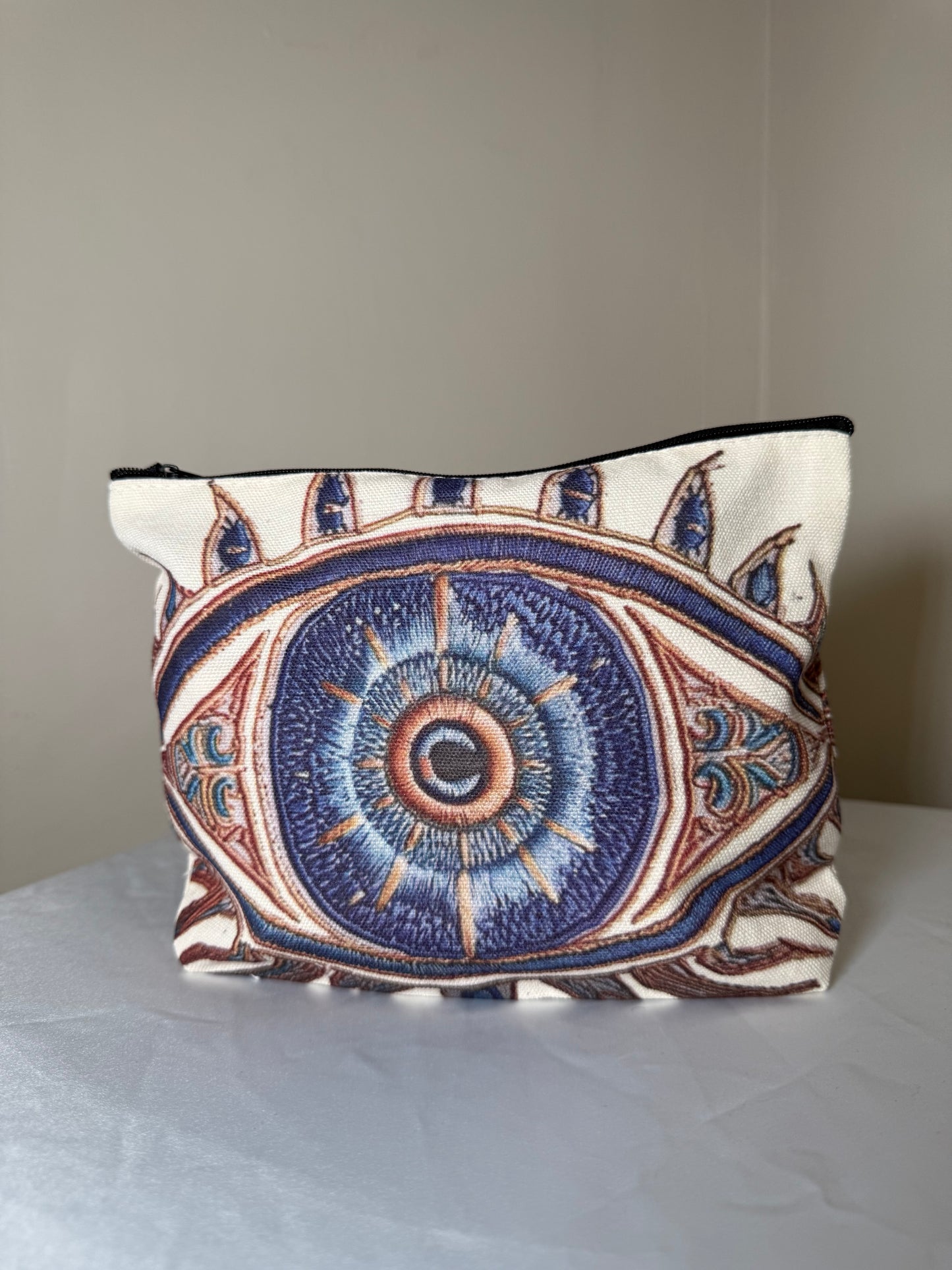 Beige Evil Eye Bag