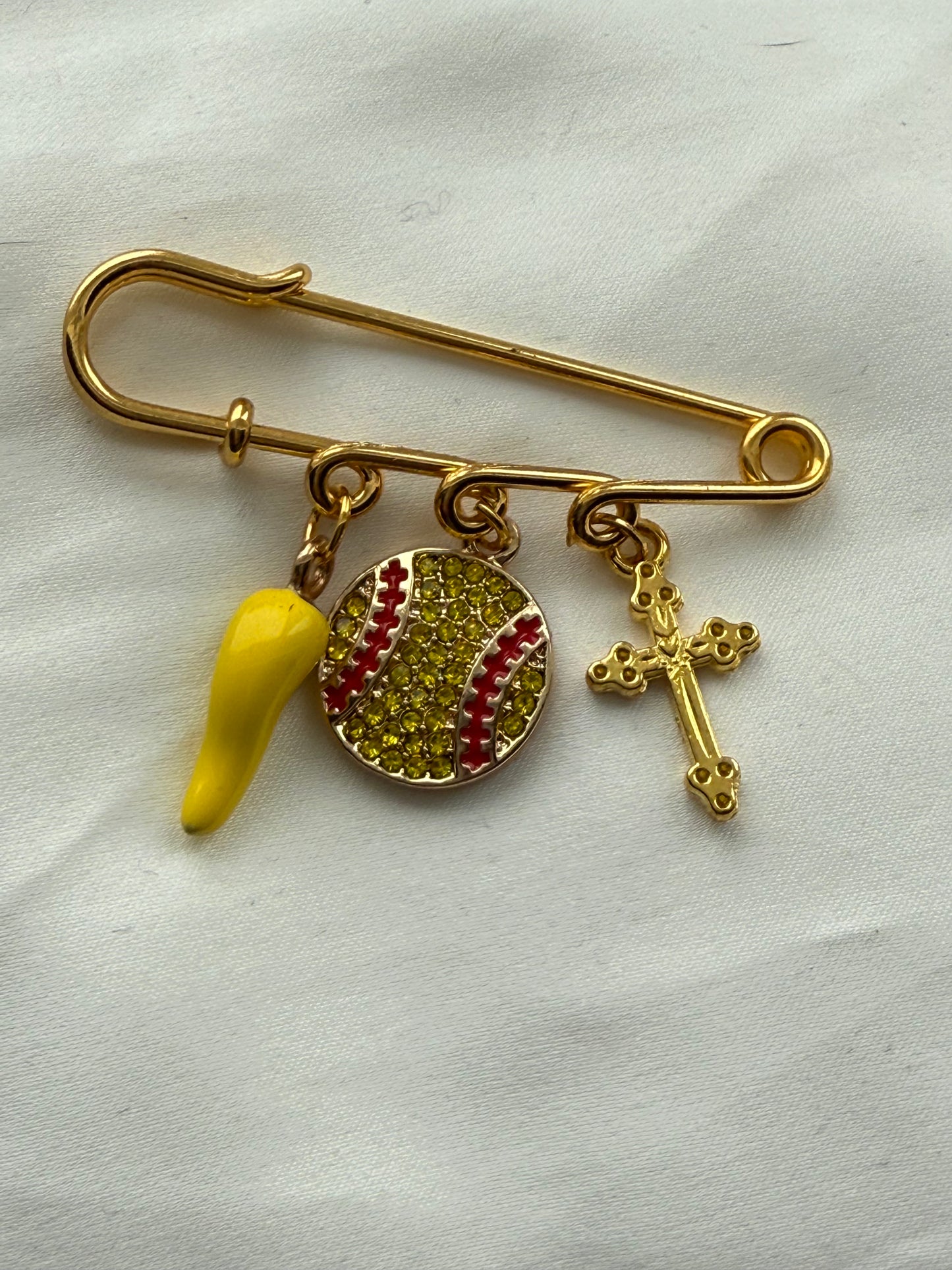 Protect our softball player pin