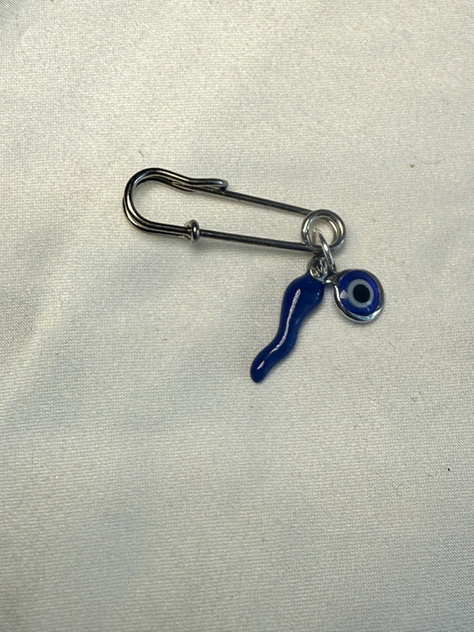 Blue Italian horn and Evil Eye