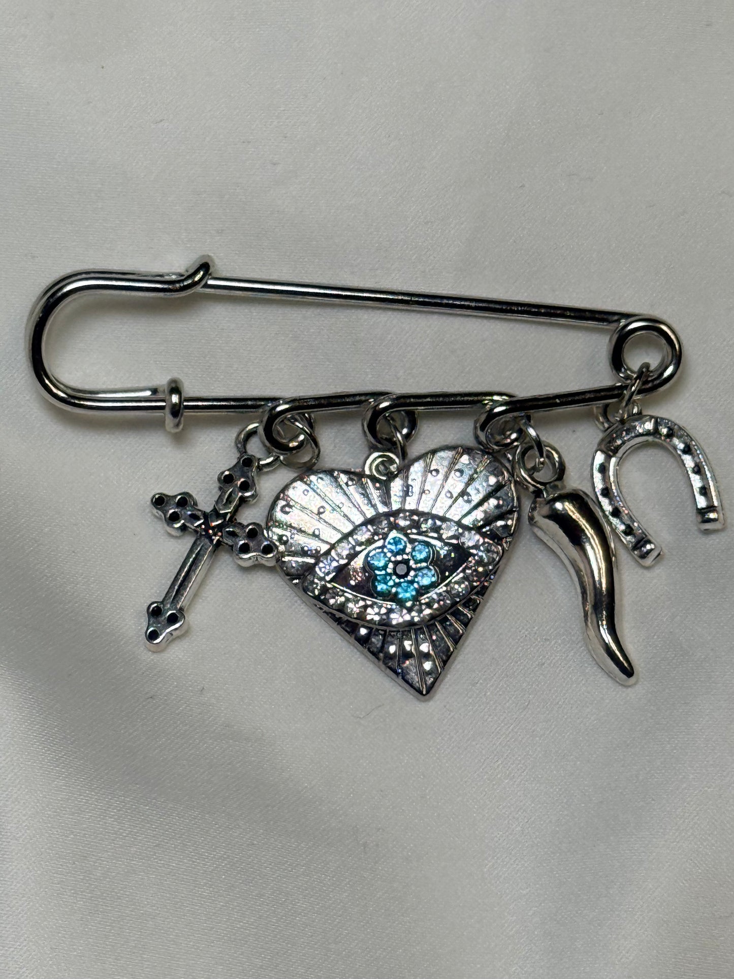 Heart evil eye luck & protection