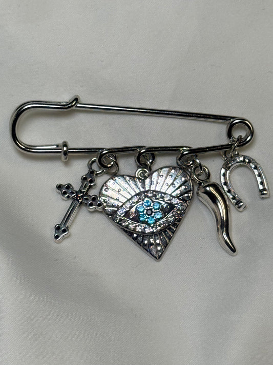 Heart evil eye luck & protection