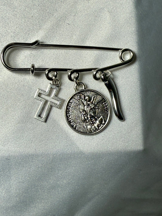 Saint Michael protection pin
