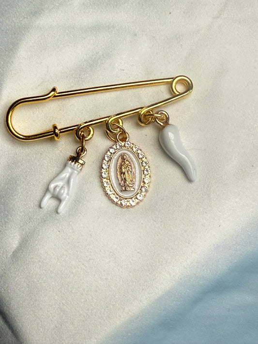 White protection pin