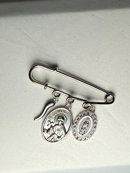 Saint Gerrard protection pin