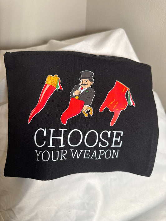 Choose your weapon, make up pouch