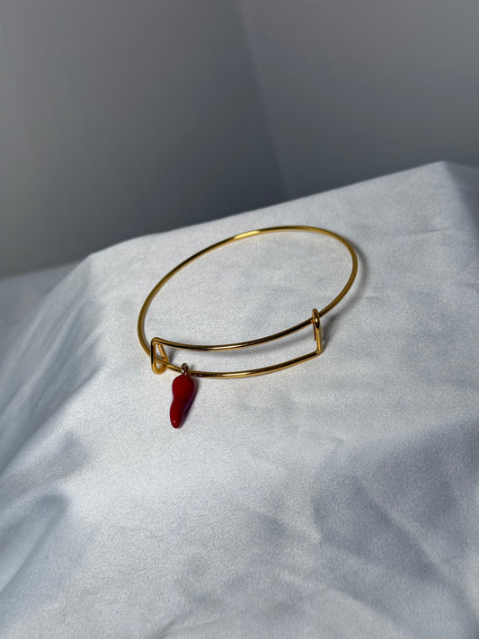 Bangle horn bracelet