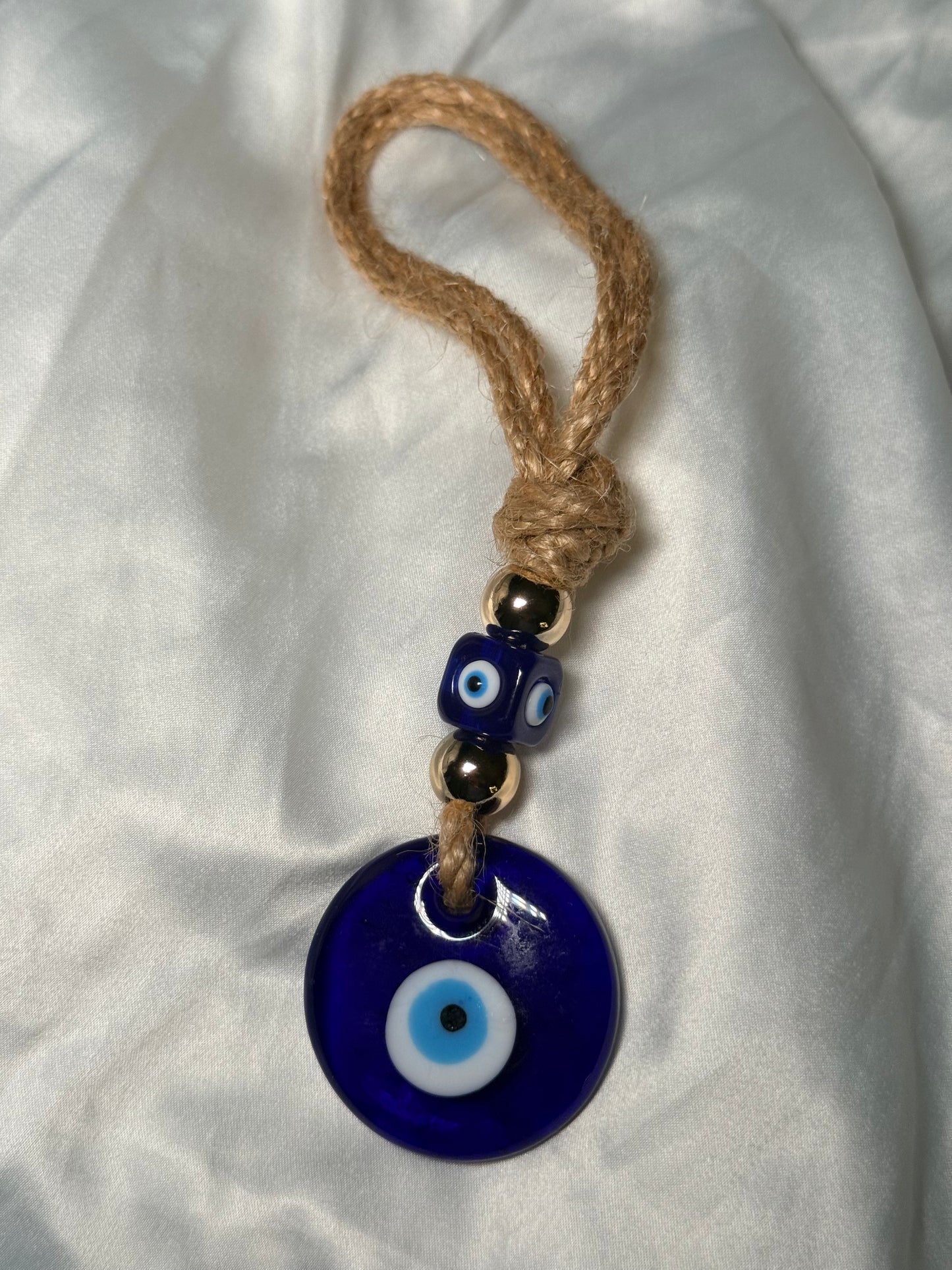Hanging evil eye ornament