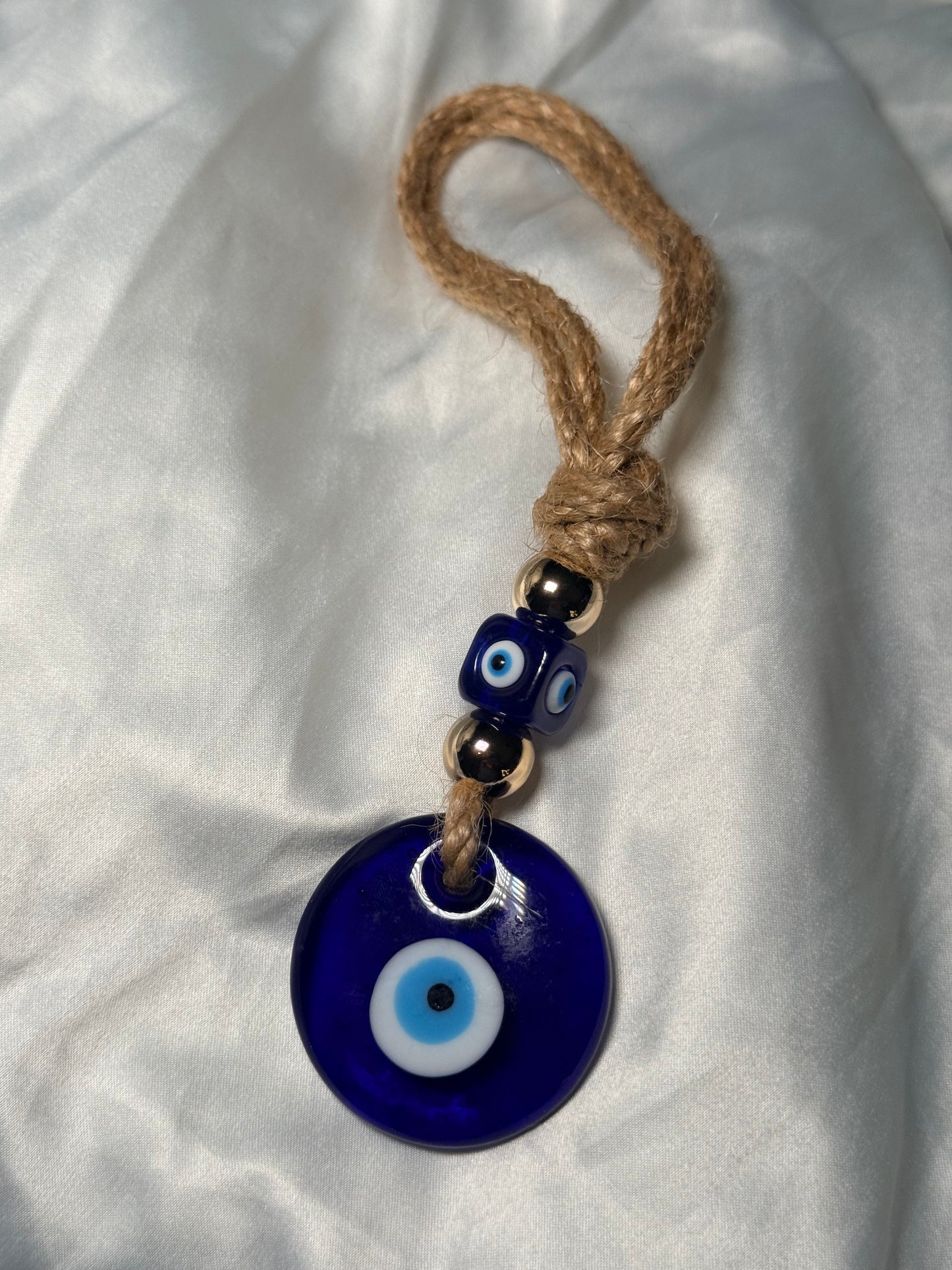 Hanging evil eye ornament