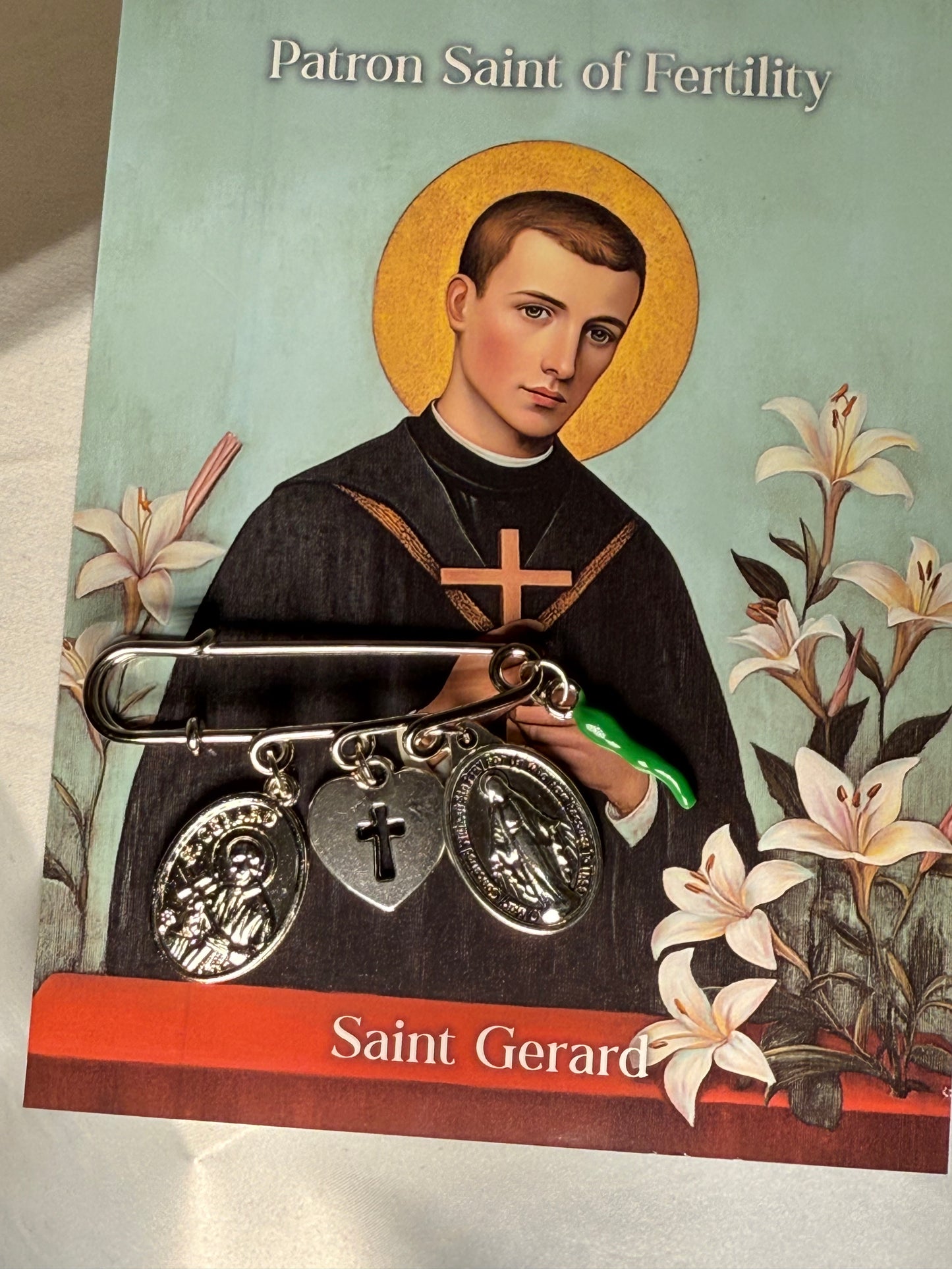 Saint Gerard 4 charm green fertility