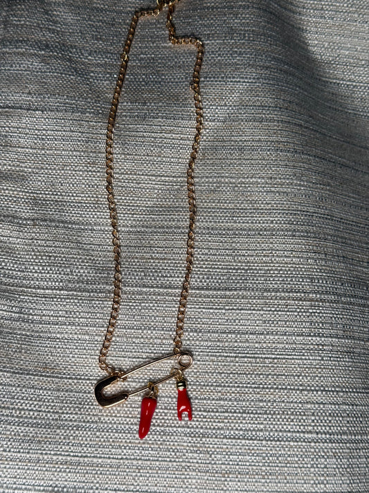 Pin protection necklace