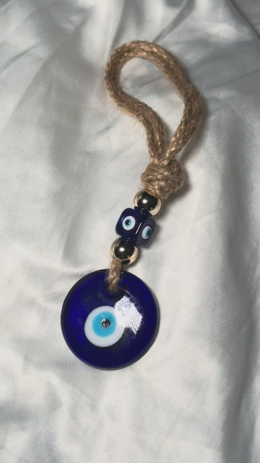 Hanging evil eye ornament